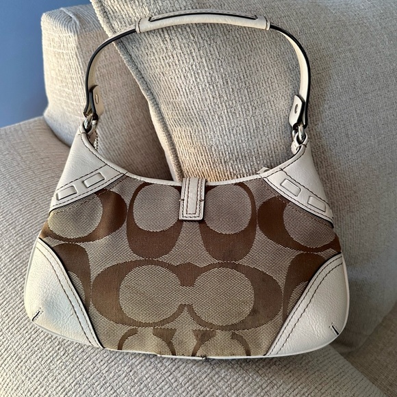 Coach RARE Y2K Classic Monogram Hampton Hobo Mini Bag - Picture 7 of 14